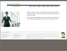 Tablet Screenshot of patentlawworks.net
